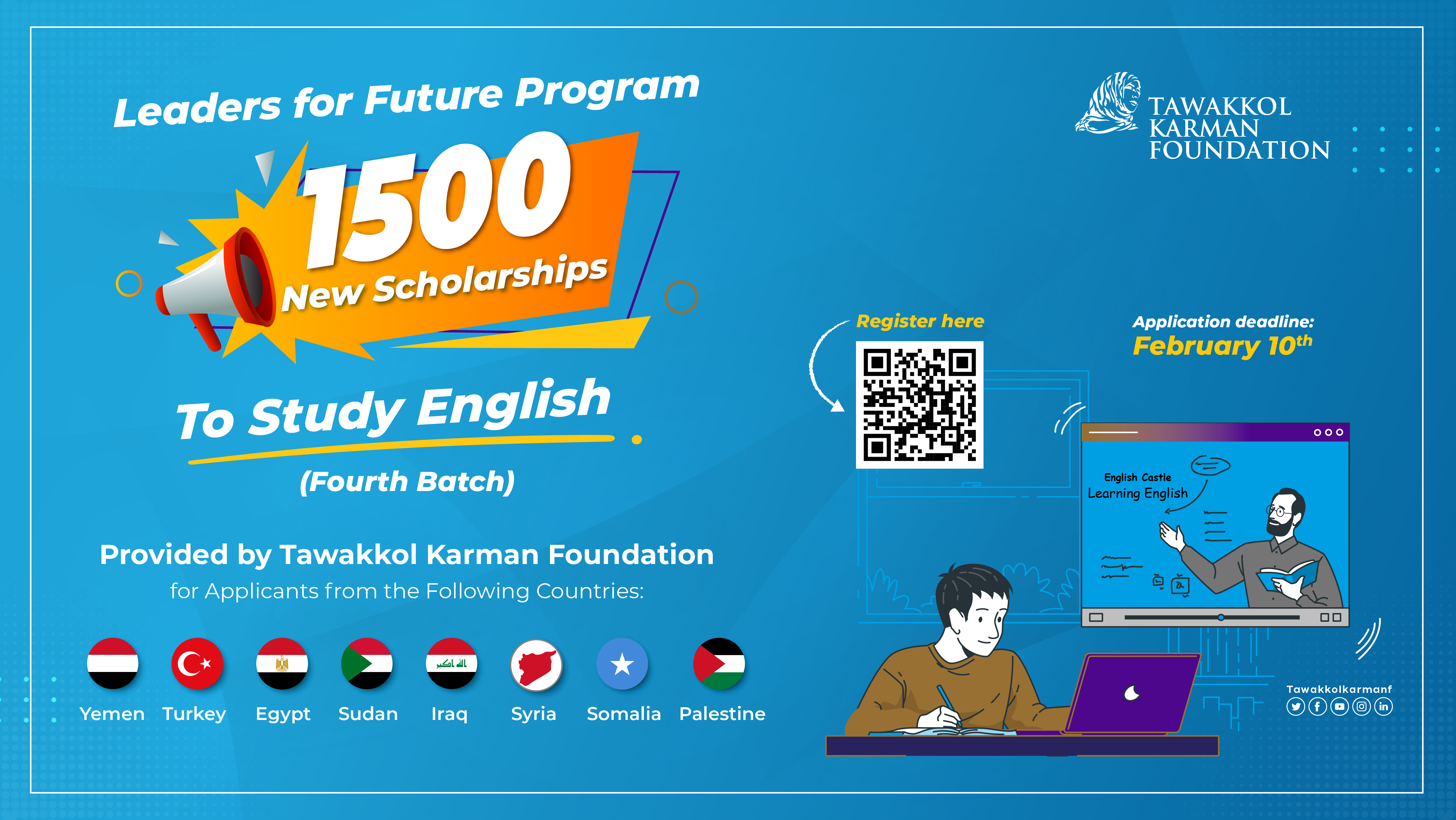 TKF launches the fourth batch of the Intensive English Language Diploma Scholarship